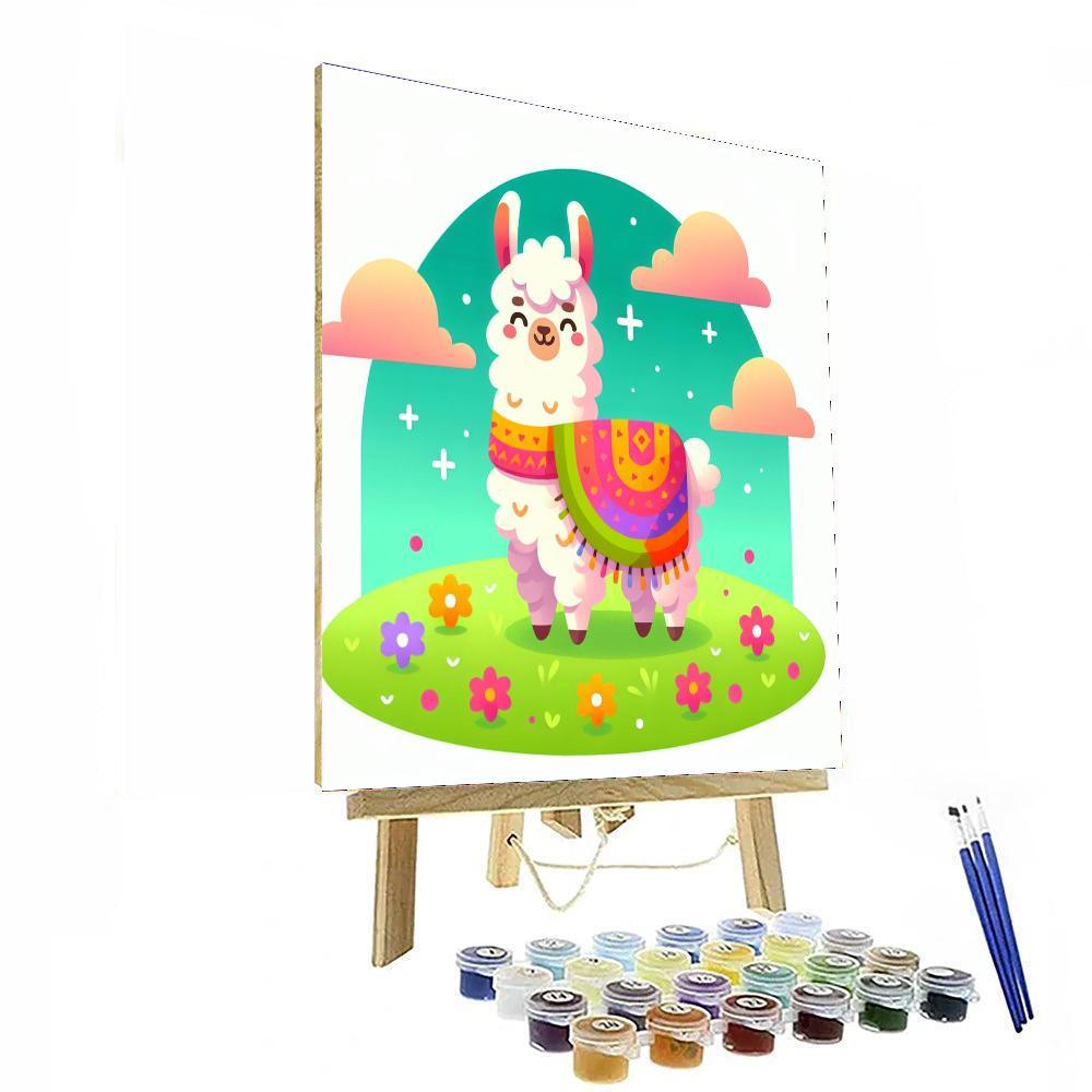 Lovely Llamas Numbered Painting Kits