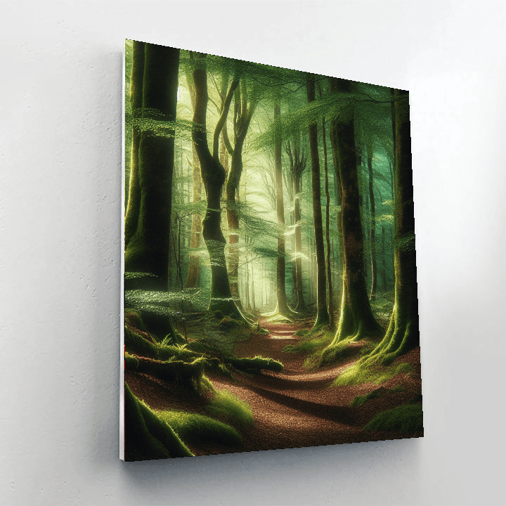 Forest Pathway Adventure Paint By Numbers Art
