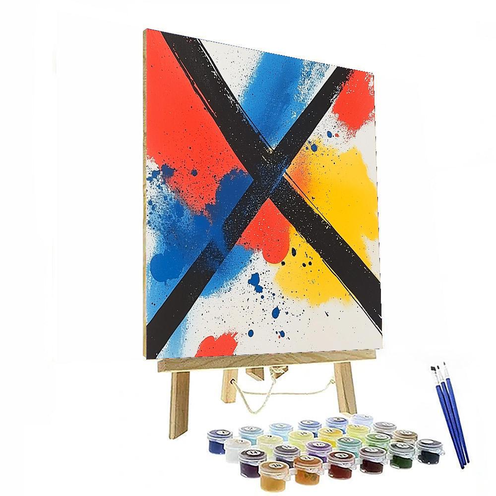 Joan Miró Inspired Surreal Confluence  Paint By Numbers Art