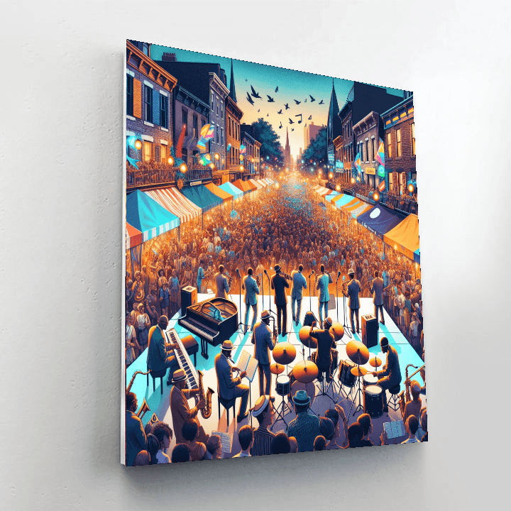 Montreal International Jazz Festival - Montreal Paint By Numbers Art