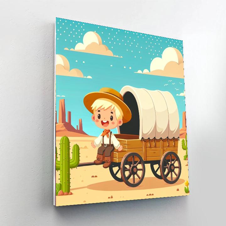 Wild West Pioneer Adventure DIY Paint By Numbers