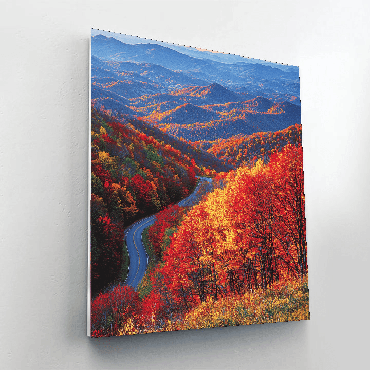 The Blue Ridge Parkway DIY Paint By Numbers