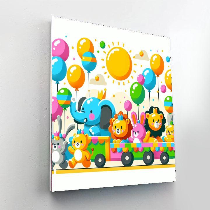 Animal Carnival Parade Paint By Color