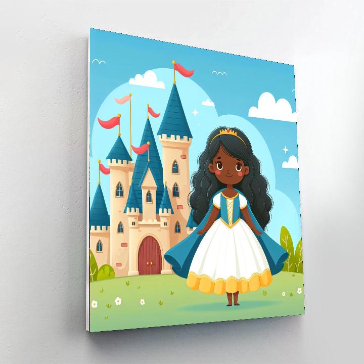 Princess And Castle Numbered Painting Kits