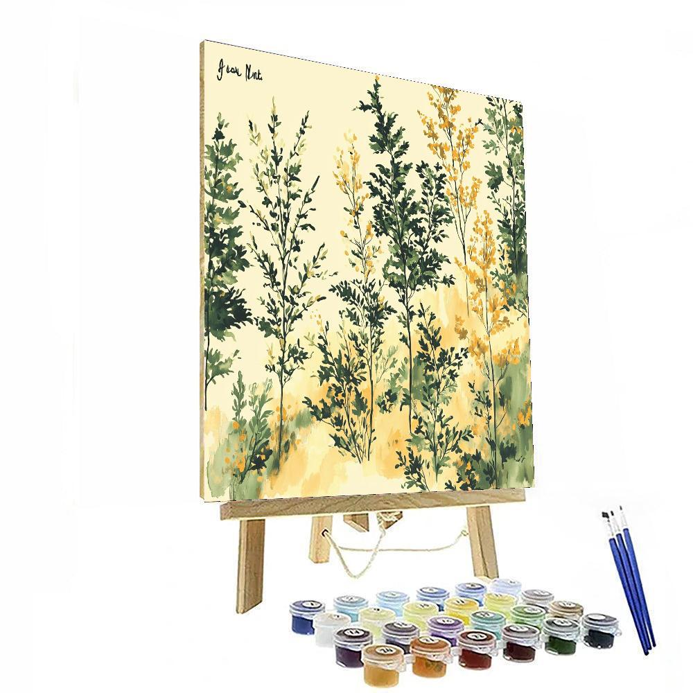Leonardo Da Vinci Inspired Secrets Of The Forest  Paint By Number