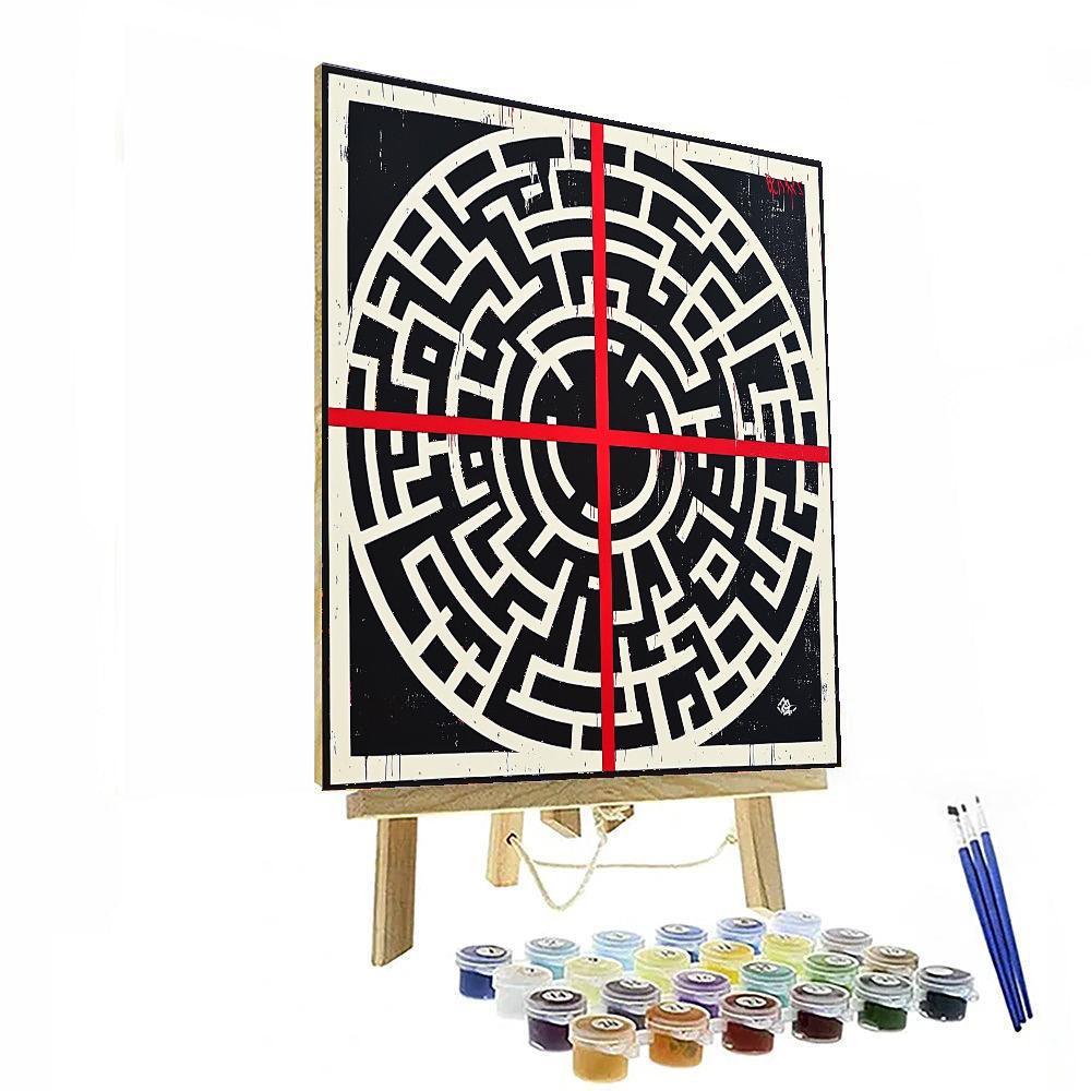 Banksy Inspired Illusion Of Choice  Paint By Number