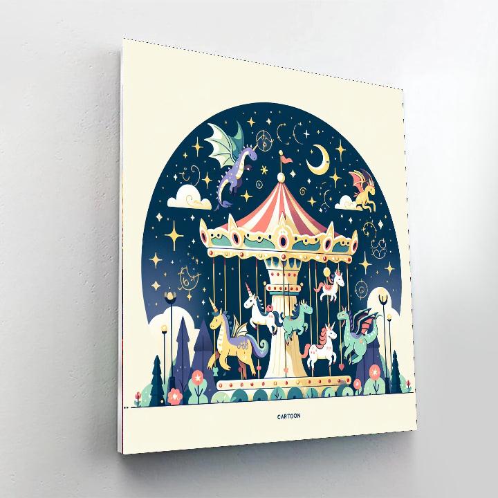 Stardust Carousel Paint By Numbers Art