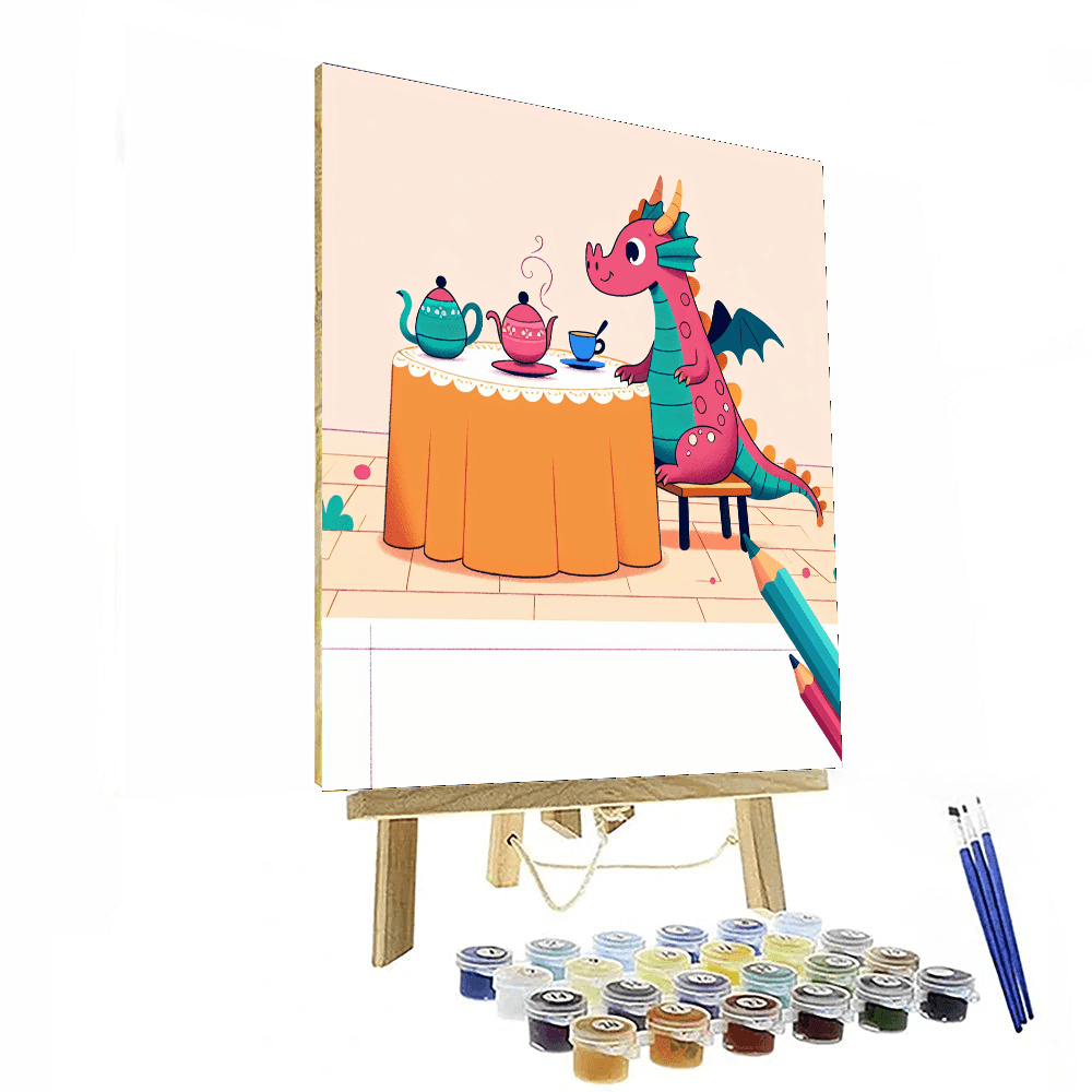 Dragon's Tea Party Painting Number Kit