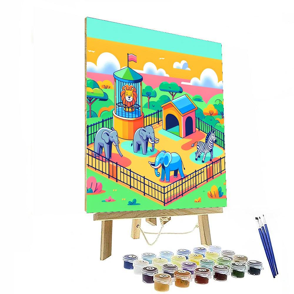 Zoo-tastic Number Painting