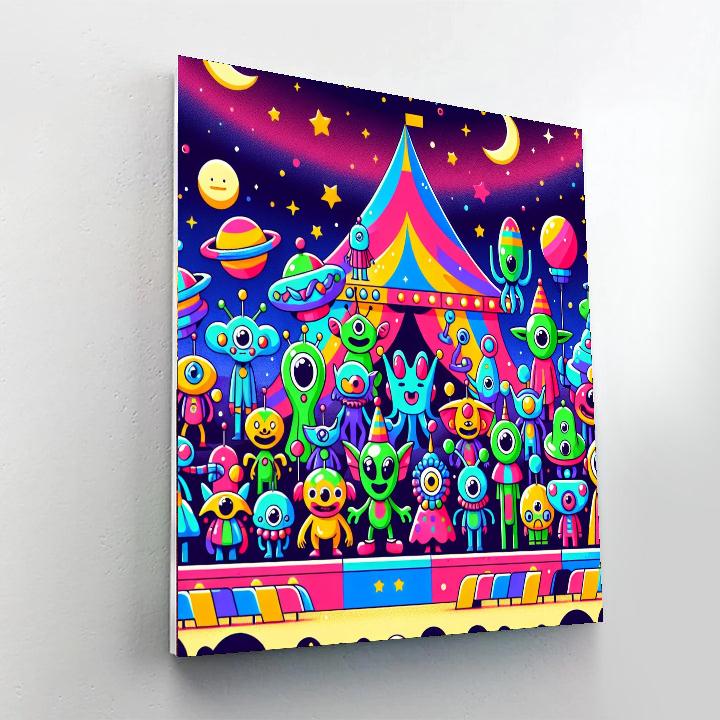 Space Circus Numbered Painting Kits