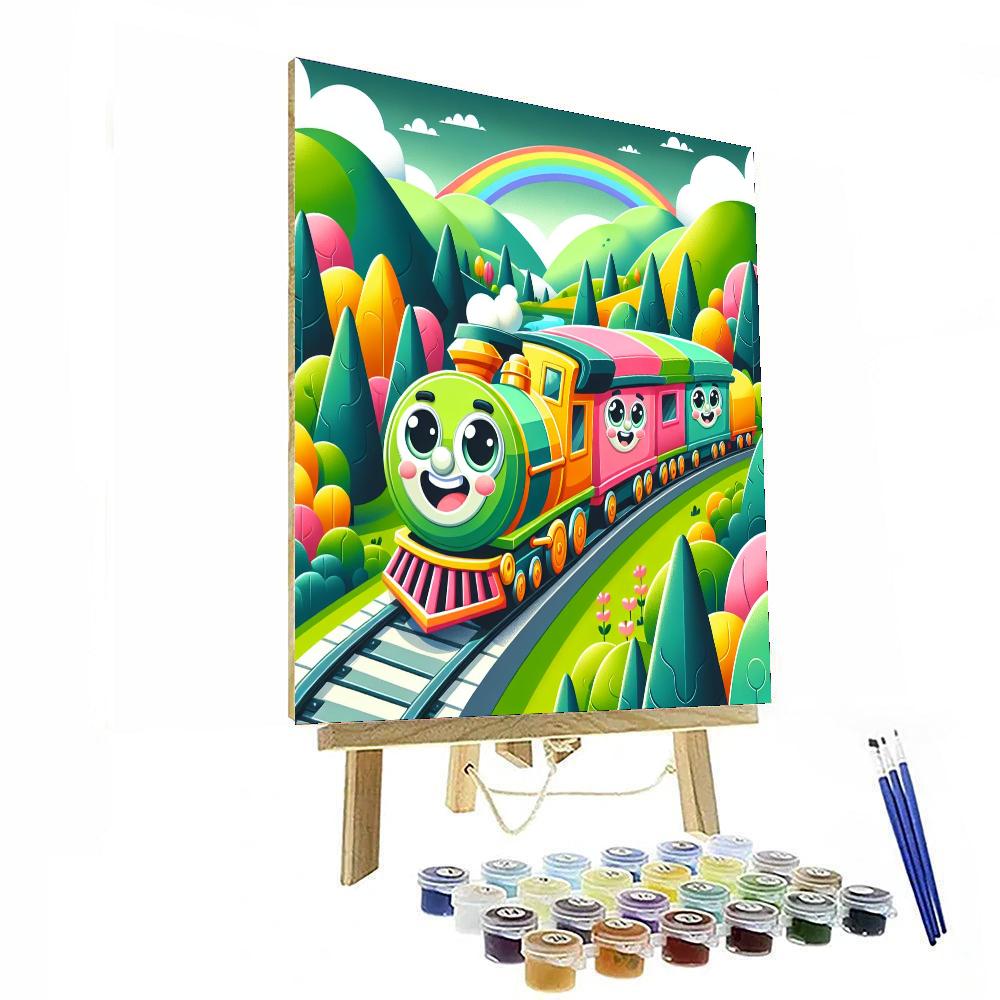 Happy Train Painting Number Kit