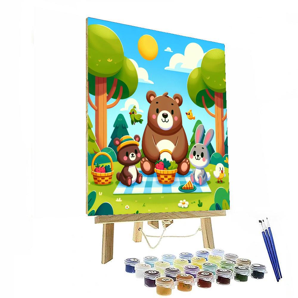 Sunny Picnic With Friends DIY Paint By Numbers