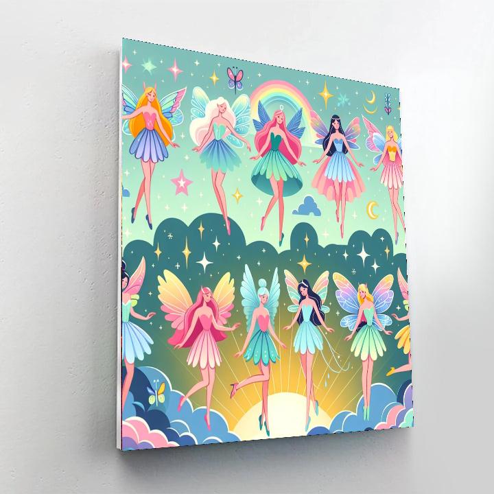 Flying Fairy Fantasy Painting By Numbers Kit