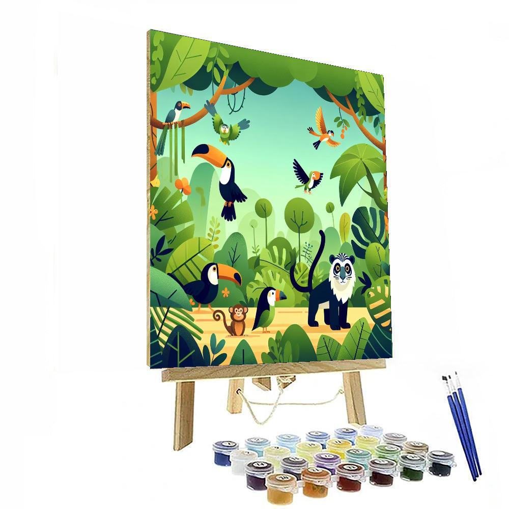 Tropical Jungle Trek Paint By Numbers