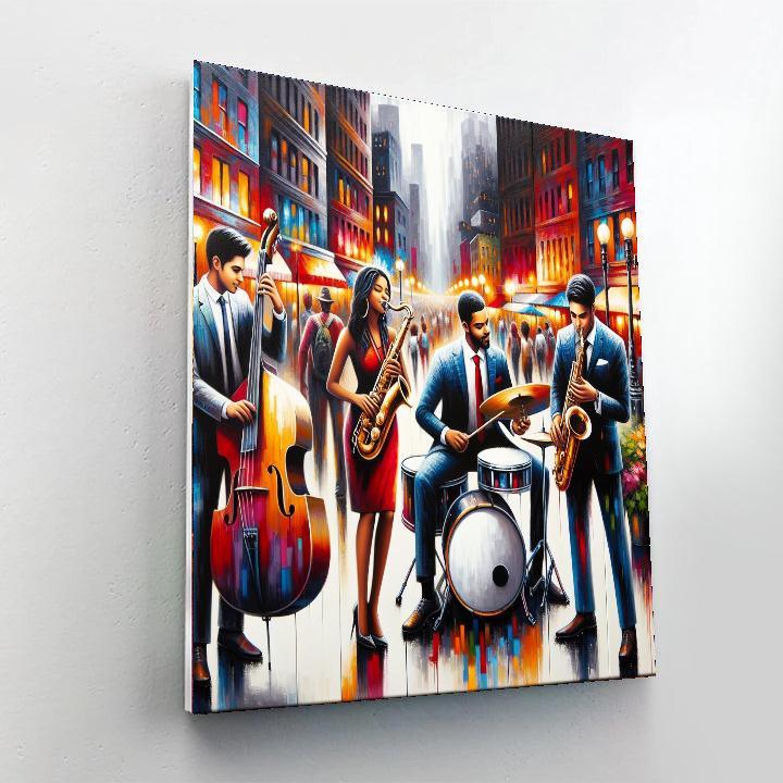 Vibrant Urban Jazz Painting By Numbers Kit