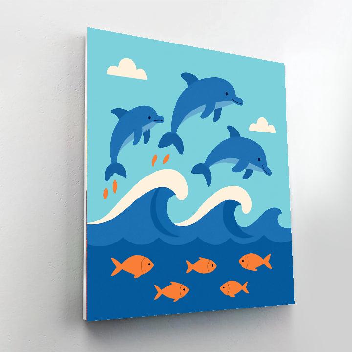 Happy Ocean Waves Numbered Painting Kits