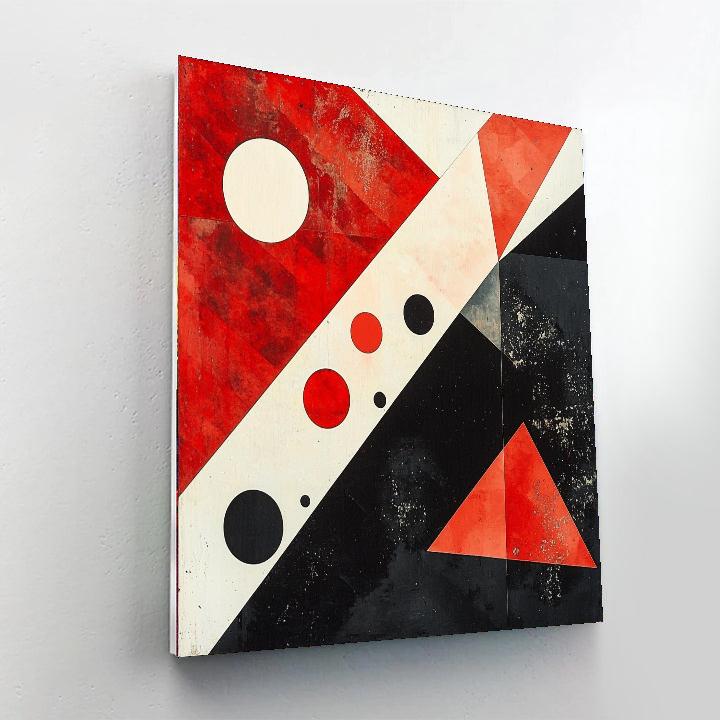 Kazimir Malevich Inspired Transcendental Shapes  Paint By Color