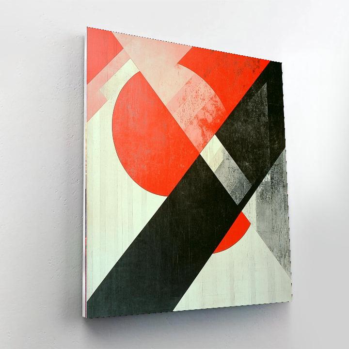 Kazimir Malevich Inspired Temporal Shapes  Paint By Color