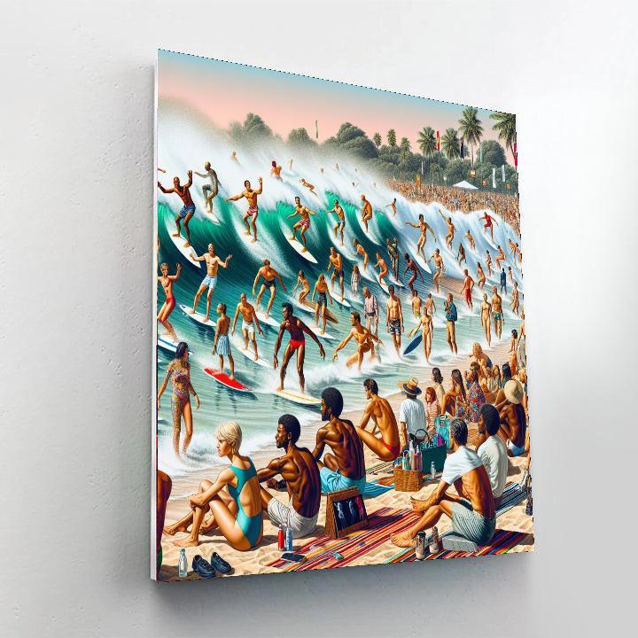 Noosa Festival Of Surfing Painting By Numbers Kit