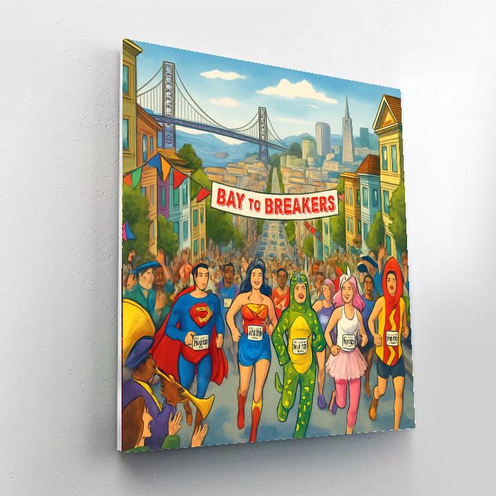Bay To Breakers - San Francisco, United States Numbered Painting Kits