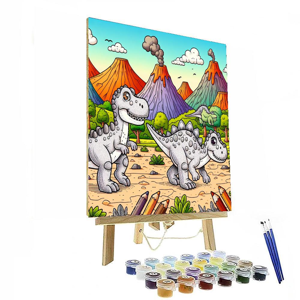 Dinosaurs' Delightful Discovery Paint By Color