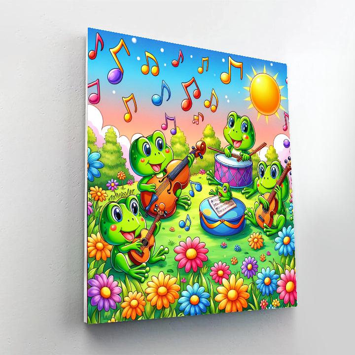 Hoppy Frogs' Meadow Orchestra Paint By Numbers Kits