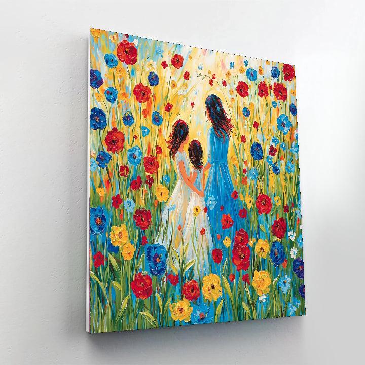Holding Hands In The Garden Paint By Numbers