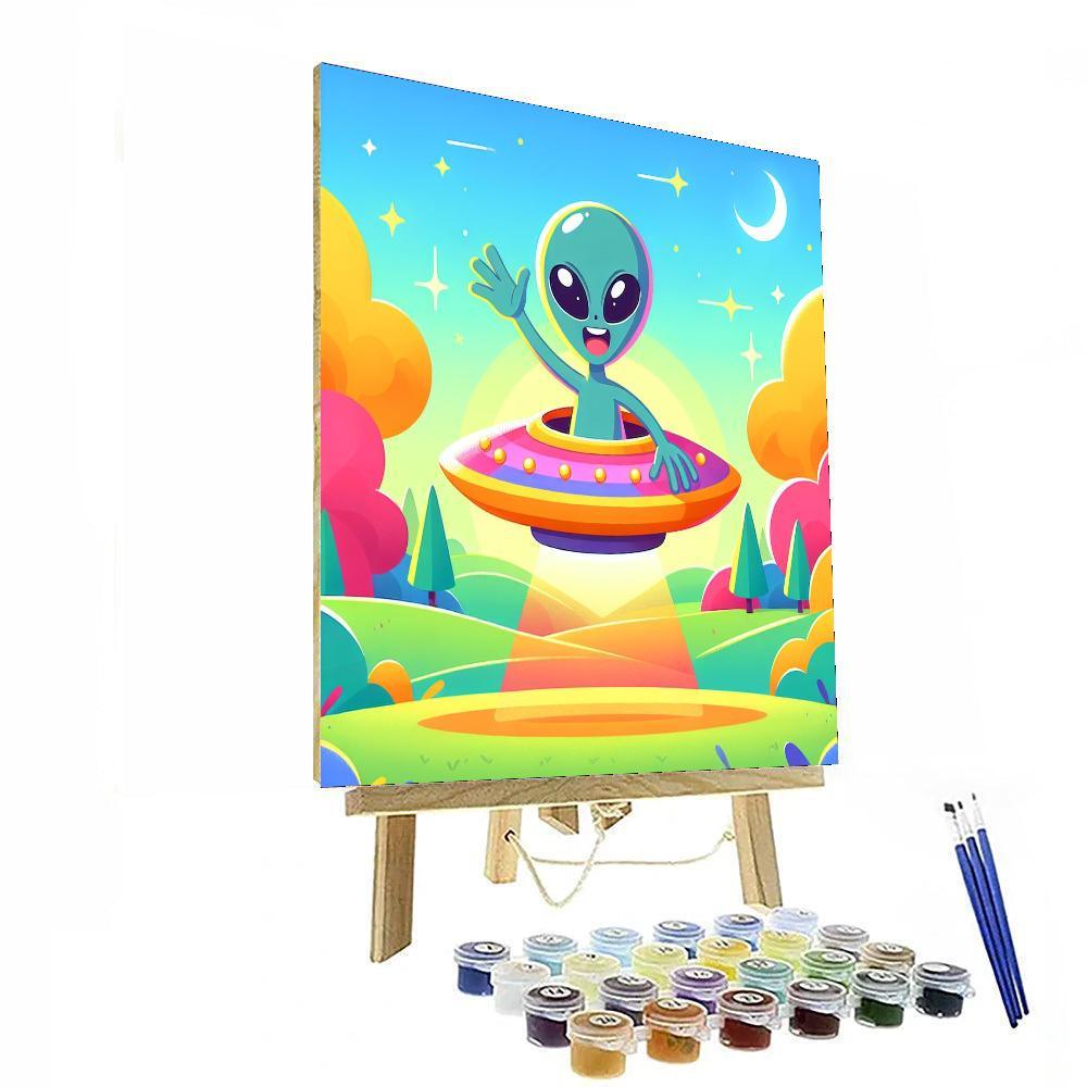 Alien Invasion Adventure Painting By Numbers Kit