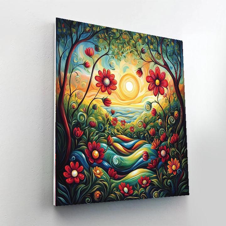 Salvador Dalí Inspired Surreal Floral Dance  Paint By Numbers Kits