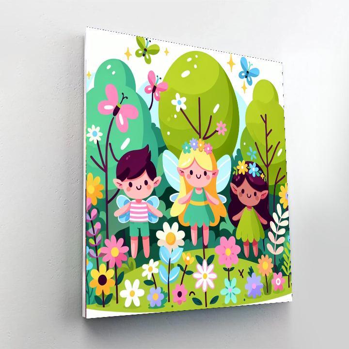 Friendly Fairy Forest Painting By Numbers Kit