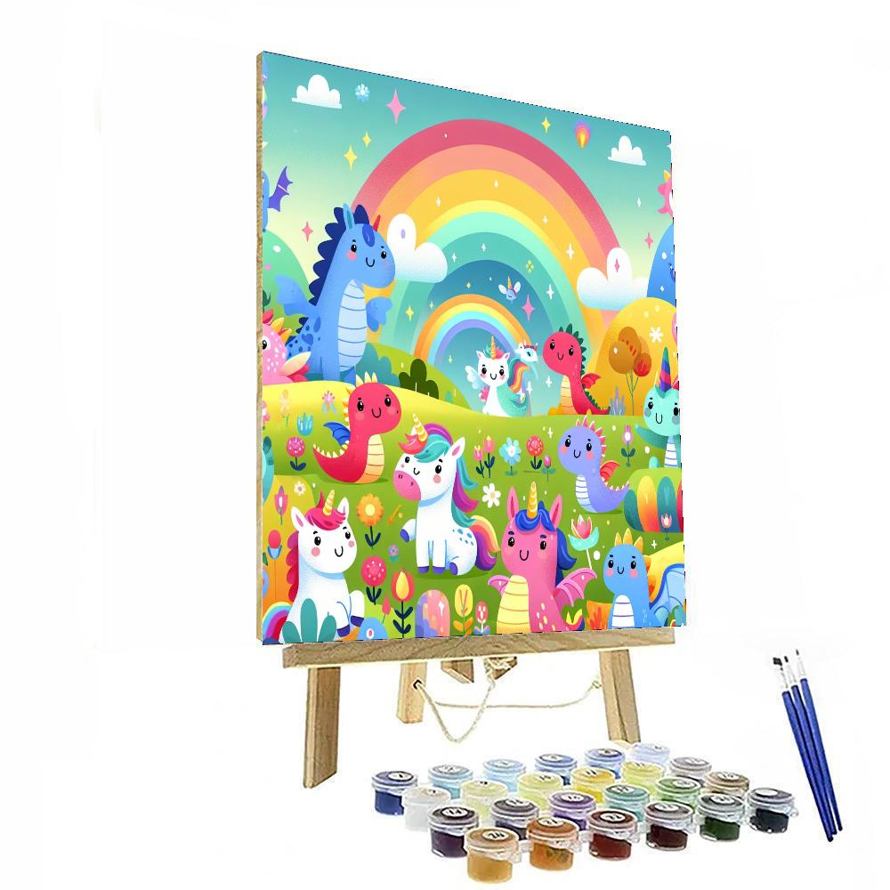 Fantasy Creatures And Adventures Painting Number Kit