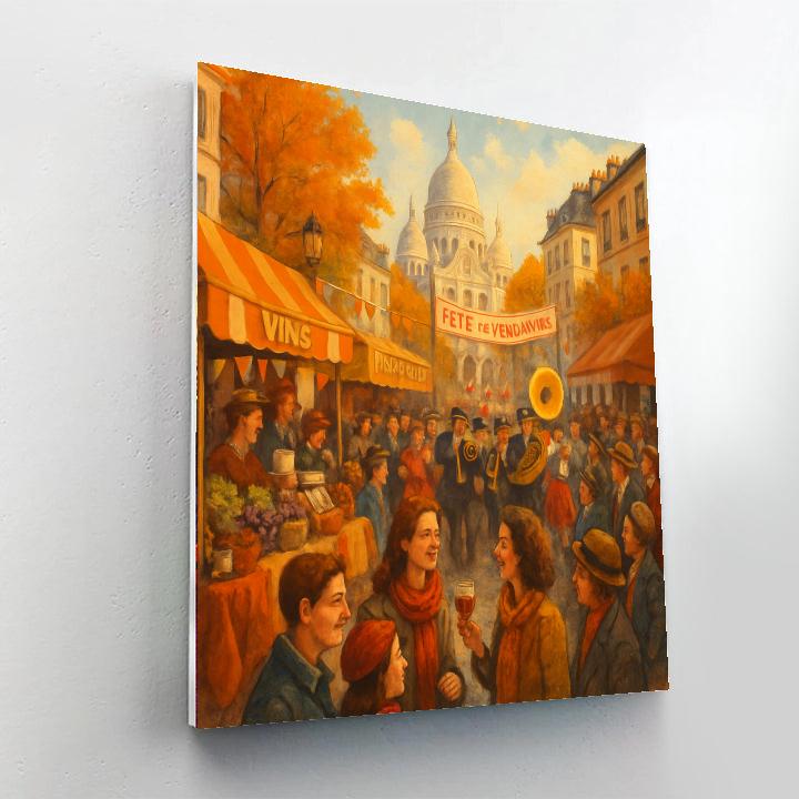 Fête De La Vendange - France Painting Number Kit