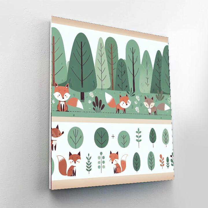 Charming Forest Critters Paint By Color