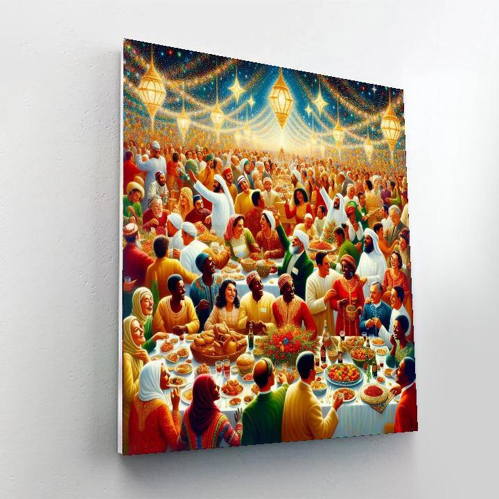 Festive Celebration Scene Paint By Numbers