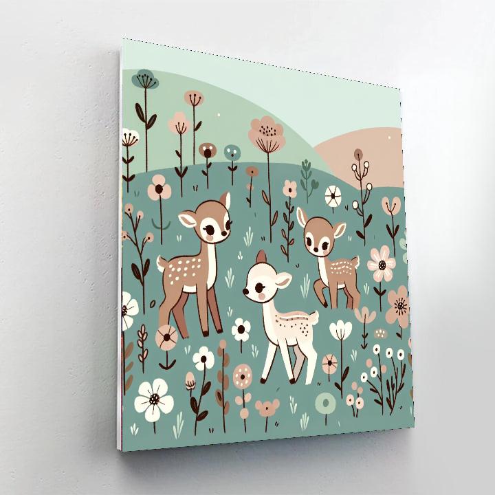 Wildflower Meadow Fawns Paint By Numbers Kits