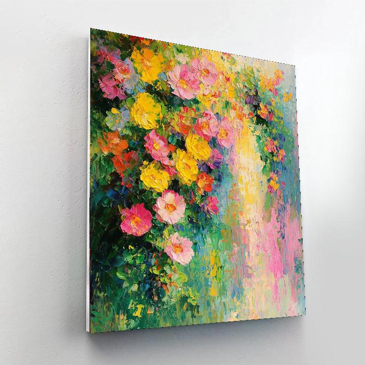 Claude Monet Inspired Whimsical Floral Escape  Numbered Painting Kits