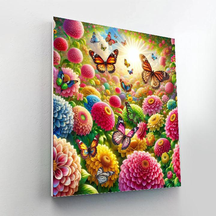 Vibrant Garden Wonderland DIY Paint By Numbers