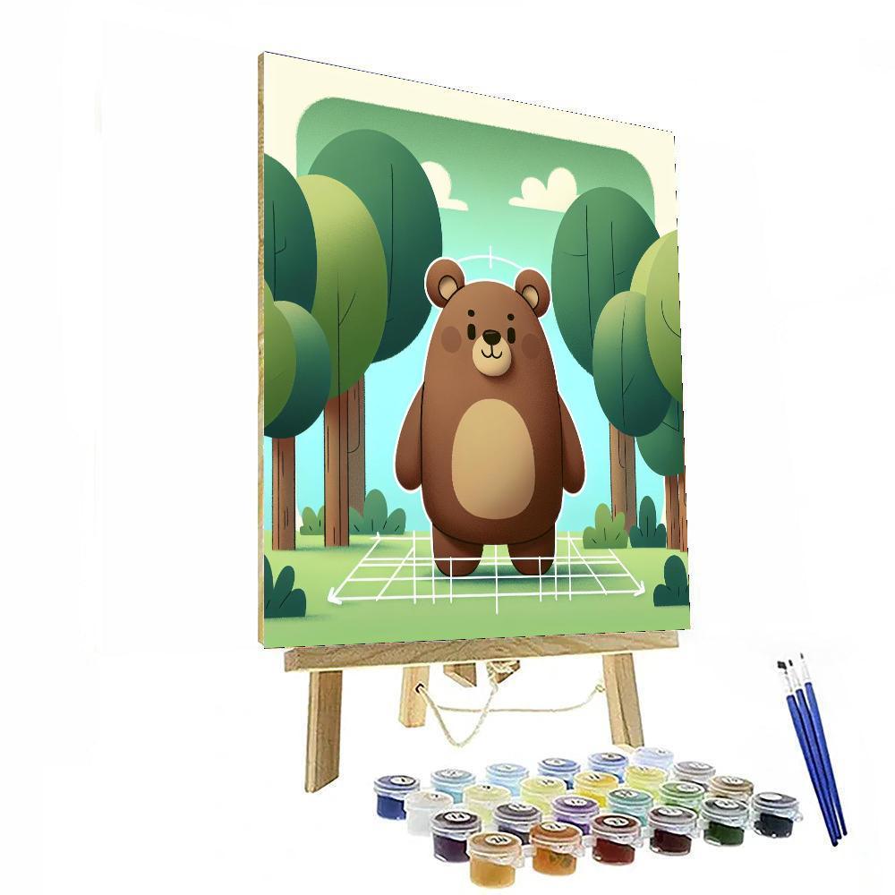 Friendly Forest Bear Paint By Color