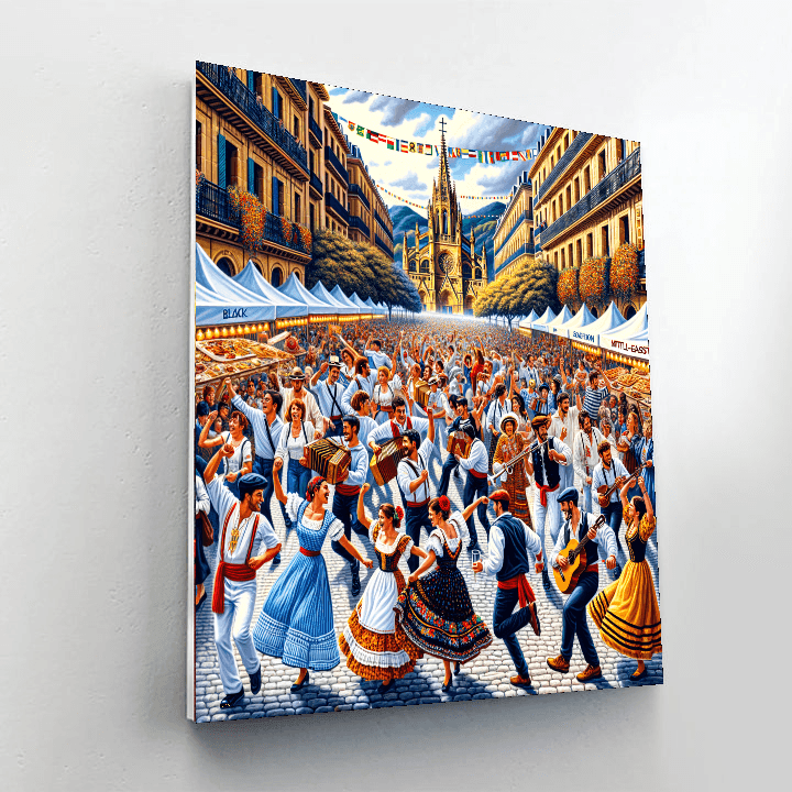 The San Sebastián Day Festival Paint By Color