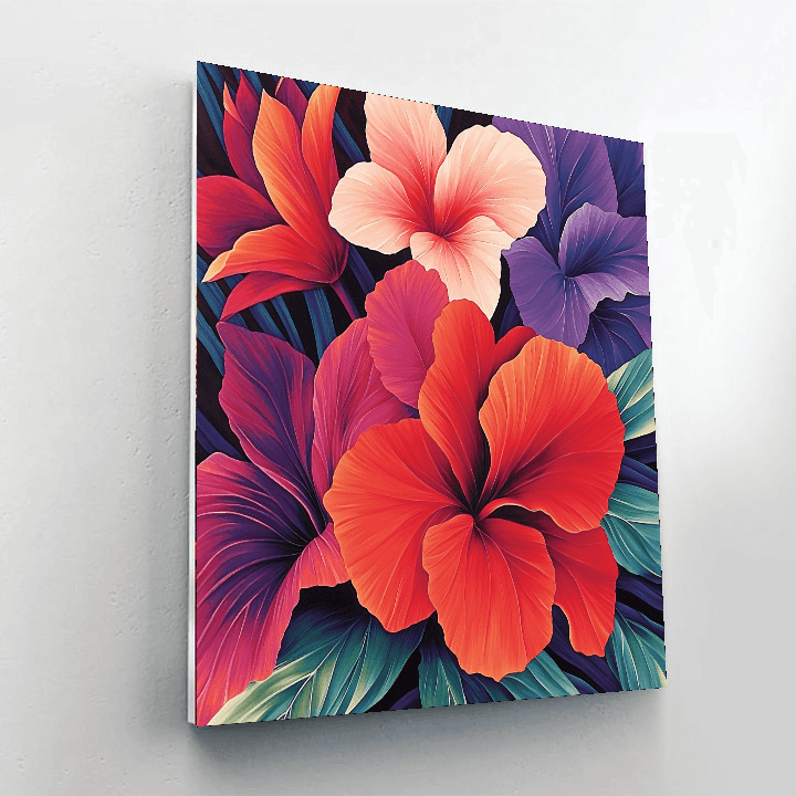 Georgia O'Keeffe Inspired Floral Rhapsody  Painting By Numbers Kit