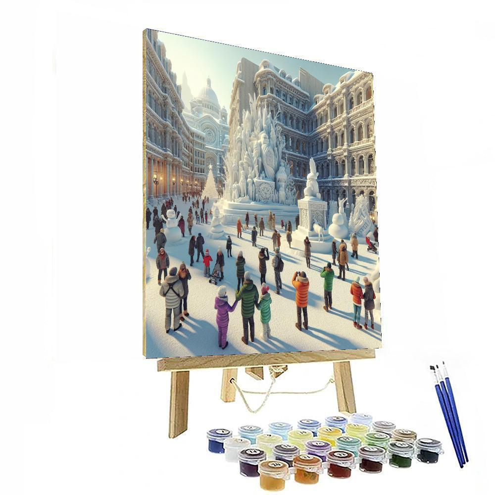 Snow Sculpture Festival Paint By Numbers Art