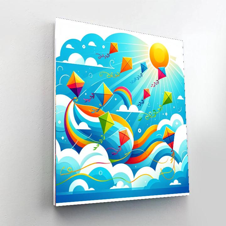 Kite Adventure Numbered Painting Kits