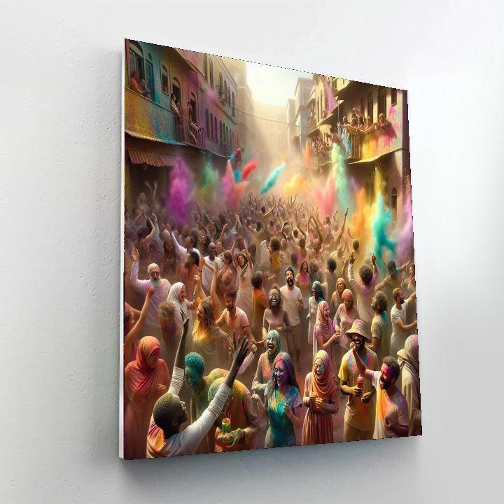 Holi Festival - Mathura DIY Paint By Numbers