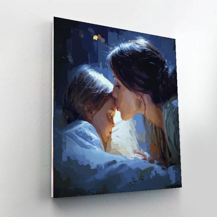 A Soft Kiss Goodnight Numbered Painting Kits