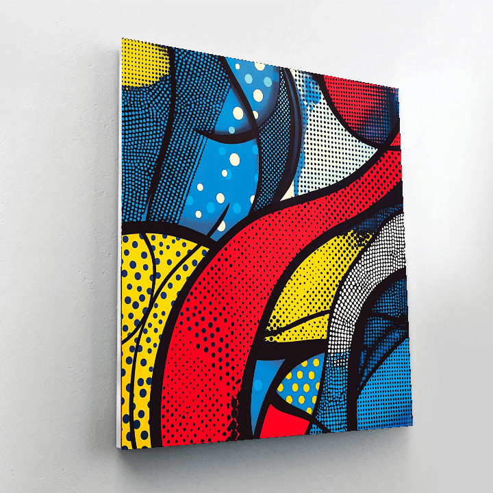Roy Lichtenstein Inspired Patterned Expressions  Paint By Numbers