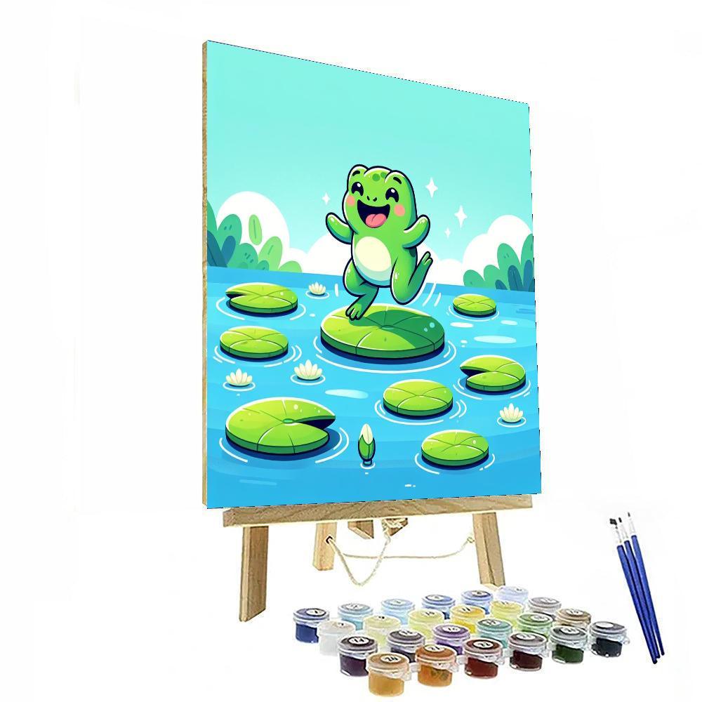 Frolicsome Frogs Paint By Number
