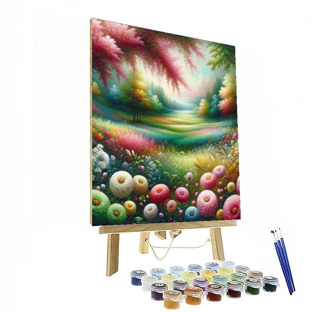 Spring Meadow Delight Painting By Numbers Kit