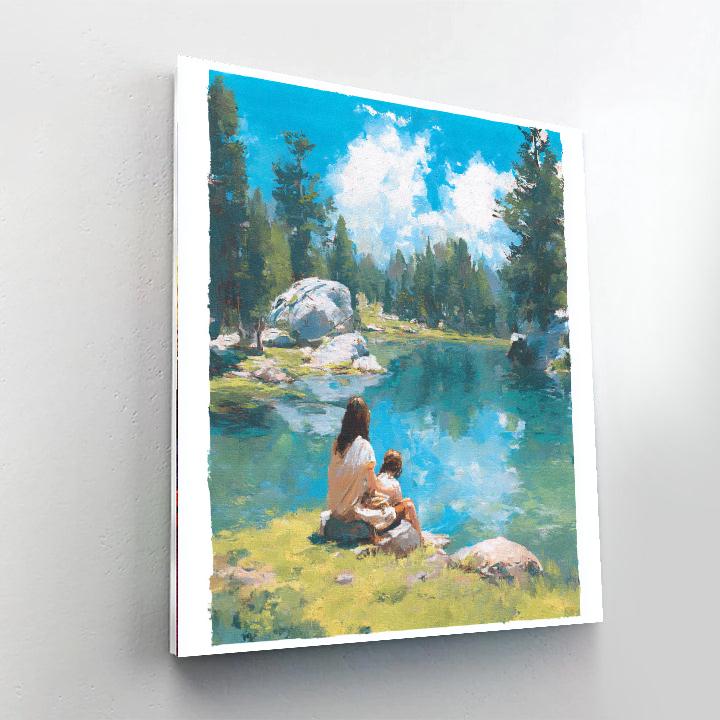 Reflections Of Nurturing Love Painting Number Kit