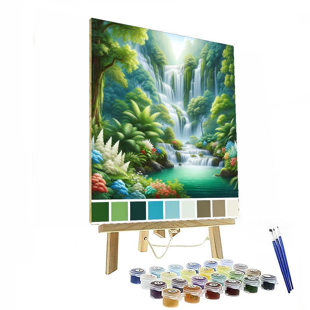 Majestic Waterfall Bliss DIY Paint By Numbers