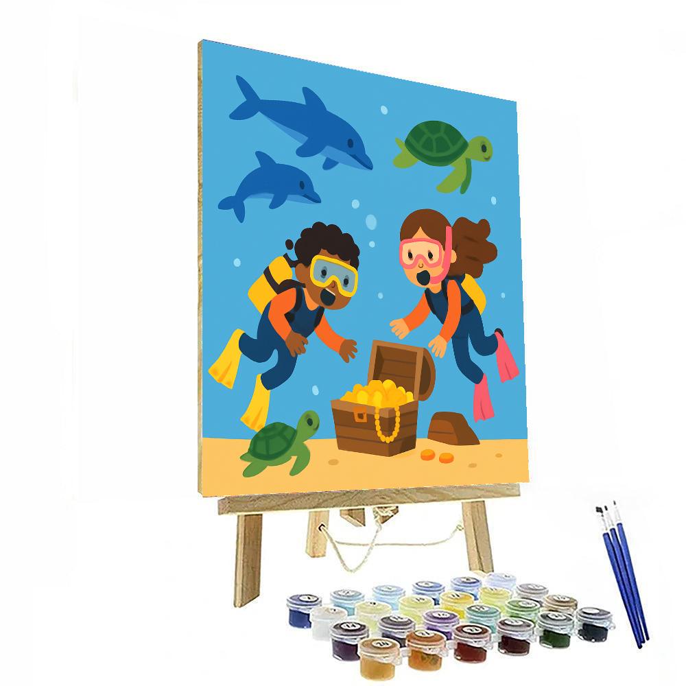 Underwater Treasure Expedition Painting By Numbers Kit